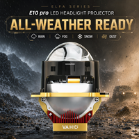 VAHID Nouveau Kit de Rénovation et de Mise à Niveau de Phares de Voiture Universel 3.0 Pouces Bi-LED à Lentille de Projecteur, Faisceau Haut/Bas, 9300LM, 12V, 60W, LHD/RHD