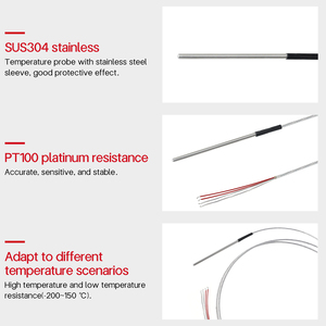 Sonda de Temperatura YHCMETER RTD <span class=keywords><strong>Pt100</strong></span> de 4 Fios -200-150°C IP67 OEM/ODM Personalizável para Uso Industrial - Product Image 5