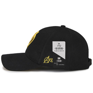 Avengers Black Baseball Cap With Gold Logo Unisex Cotton Spring Summer Sun Protection Hat - Product Image 2