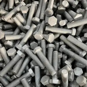 M6-M30 8.8 Grade Hex Bolt And Nut DIN933 DIN931 DIN934