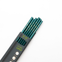 Crayons hexagonaux en bois verts 2B en vrac pour l'école, le dessin, le croquis, la papeterie pour enfants, vente en gros