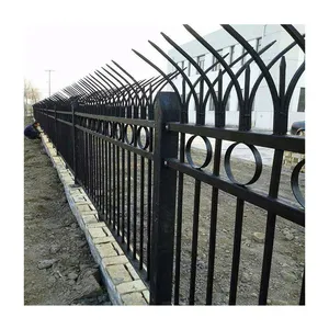 Prezzo a buon mercato rimovibile giardino rivestito in acciaio zinco Guardrail in ferro battuto recinzioni per la costruzione