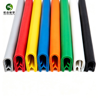 Bande d'étanchéité en PVC multi-spécifications en forme de U avec fixation métallique pour tôles, verre et habillages automobiles
