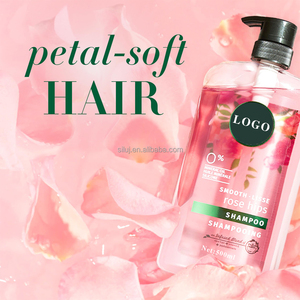 Shampooing et après-<span class=keywords><strong>shampoing</strong></span> naturels Private Label pour cheveux lisses et brillants, enrichis en vitamine E, jojoba, sans cruauté, aux épines de rosier, parfum floral - Product Image 1