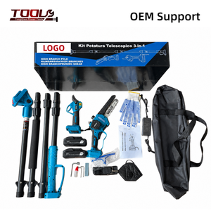 Ensemble d'outils de jardinage au lithium-ion avec cisailles pour branches hautes de 35 mm et <span class=keywords><strong>mini</strong></span>-scie électrique de 6 pouces, cellules de <span class=keywords><strong>batterie</strong></span> 21700 - Product Image 3