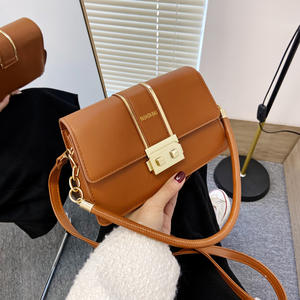 <span class=keywords><strong>Sac</strong></span> tendance 2024 élégant aisselle fronde sacs à main couleur unie en cuir PU sacs à bandoulière mode exquis sacs à provisions - Product Image 6