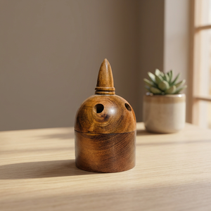 Quemador de Incienso de Madera Natural Hecho a Mano, Difusor Aromático para Uso en Todas las Estaciones, Artículo Decorativo de Madera para Decoración del Hogar, Regalo para Ramadán y Eid - Product Image 1