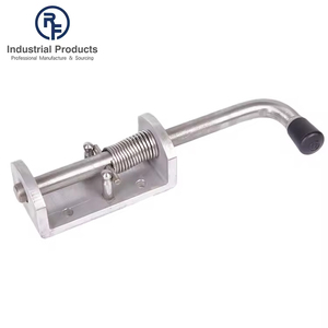 RF Heavy Duty mùa xuân Thùng Bolt trượt Cổng an toàn khóa kim loại nạp Latch <span class=keywords><strong>Hasp</strong></span> STAPLE cửa tủ bản lề cơ khí phần cứng - Product Image 4