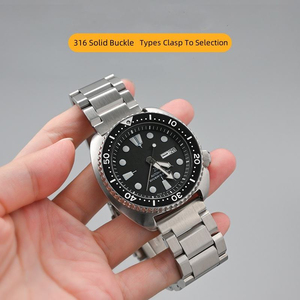 สายนาฬิกาสแตนเลสสตีลสำหรับ <span class=keywords><strong>Seiko</strong></span> สำหรับ <span class=keywords><strong>Submariner</strong></span> 007 เปลี่ยนสายขนาด 20 มม. 22 มม. สำหรับ Huawei สำหรับ Samsung สายนาฬิกาอเนกประสงค์ - Product Image 2