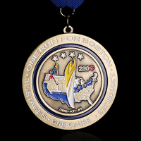Médaille de sport en alliage de zinc personnalisée, gaufrée et débossée, couleur cuivre antique, avec cordon, pour cérémonie de championnat – Vente en gros
