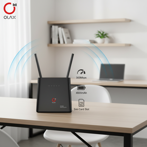 เราเตอร์ OLAX AX9 PRO 4G รองรับซิมการ์ด CPE Cat4 ความเร็ว 300mbps B28 ไวไฟบ้านความเร็วสูง แบตเตอรี่ 4000mah โมเด็ม 4G LTE ไร้สาย เราเตอร์ LTE CPE - Product Image 1