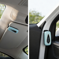 Diffuseur de parfum moderne pour voiture, clip dissimulé pour pare-soleil - Matériau plastique, évaporation naturelle, désodorisant longue durée, purification