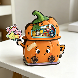Simpatico Puzzle 3D in Legno a Forma di Negozio di Giardini e Negozio di Zucche, Giocattolo Fai-da-Te, Decorazione Creativa per la Casa, Regalo di <span class=keywords><strong>Compleanno</strong></span> per Bambini - Product Image 3