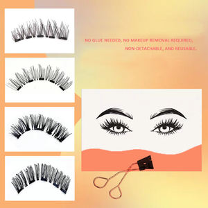 Großhandel Wimpern verlängerung Fluffy Wispy Magnetic Wimpern Private Label Custom 3D Magnetic Lashes - Product Image 3