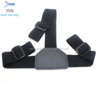 Sangle de tête élastique réglable personnalisée de haute qualité en polyester/nylon noir pour lunettes VR 3D