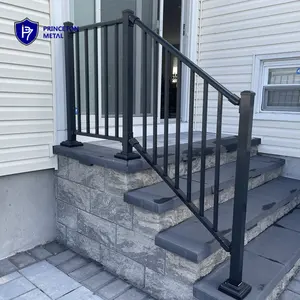 Luar Ruangan Disesuaikan DIY Desain Modern Langkan Logam Pegangan Tangan Dek Piket Balkon Aluminium Railing