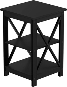 Mesa de Centro Moderna Minimalista de Madera de 3 Niveles, Diseño de Panel Pequeño, Mesa de Salón, Venta al por Mayor - Product Image 1