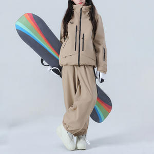 Combinaison de <span class=keywords><strong>ski</strong></span> imperméable coupe-vent chaude respirante unisexe Vestes et pantalons d'hiver ensembles 2 pièces Sports de plein air Équipement de snowboard de montagne - Product Image 4