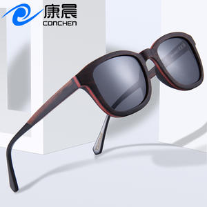 Gafas de sol de madera Conchen W3062 UV400 polarizadas para hombre, protección solar para viajes, conducción y pesca - Product Image 2
