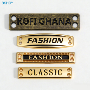Etiquetas Metálicas para Ropa, Accesorios de Ropa, Aleación de Zinc, Diseño de Logotipo de Marca Personalizado, Etiquetas de Metal para Prendas - Product Image 1