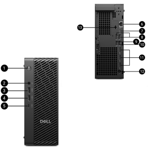Computadora de Escritorio Dell Pro Max Micro FCM2250 U7-265 8G 256G Original, con WiFi 7, Windows 11, 280W, Mini Estación de Trabajo Gráfica - Product Image 5