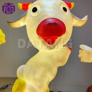 Lámpara de oveja del zodiaco chino con forma de dibujos animados en 3D para luces navideñas, Parque decorativo impermeable IP65 e iluminación de jardín - Product Image 4