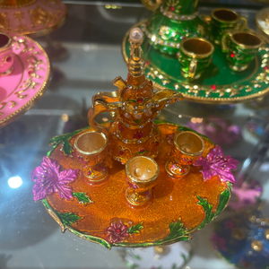 <span class=keywords><strong>Artigianato</strong></span> <span class=keywords><strong>Etnico</strong></span> dello Xinjiang, Piccola Bottiglia di Vino in Metallo, Regali, Ornamenti Colorati, Utensili Incisi, Armatura Commemorativa per Compleanno - Product Image 3