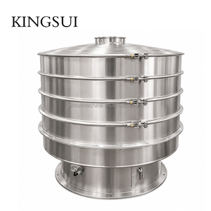 เครื่องกรองอาหารสัตว์เกรดอาหาร เครื่องร่อนผงโปรตีน เครื่องกรองสารเติมแต่งอาหาร ตะแกรงสั่นแบบหมุน - Product Image 5
