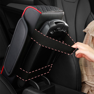 HH F11 2025 nuevo accesorio Universal para asiento de coche, reposabrazos de cuero transpirable, cojín con reposabrazos para codos, organizadores de coche - Product Image 3