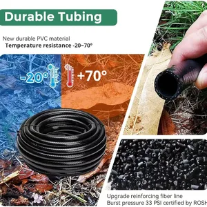 Set di Irrigazione a Goccia Personalizzato per Agricoltura, <span class=keywords><strong>Tubo</strong></span> Principale in PVC, <span class=keywords><strong>Tubo</strong></span> Capillare Micro-Irrigazione da 1/2 Pollice, Lunga Durata - Product Image 3