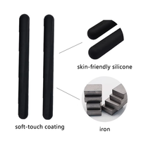 Haltère lesté personnalisable et écologique de 5 kg en silicone souple avec poignée longue pour yoga, pilates et musculation