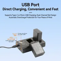 Chargeur intelligent double fente pour batterie LP-E10 LC-E10, stable et sûr pour les appareils photo Canon EOS 1100D 1200D 1300D 4000D Rebel T3 T5 T6 T7