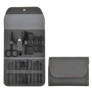 16 Pcs Stainless Steel Manicure <b>Set</b> with PU Leather Case <b>Nail</b> Clippers <b>Set</b> Folding Bag Manicure Tools - Product Image 4