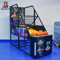 Machine commerciale de jeu de basket-ball d'arcade avec notation électronique Nouvelle conception pliante Garantie 1 an en métal durable