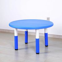 Ensemble d'école meubles en plastique enfants table ronde et chaises jouer à des jeux ajuster la hauteur table et chaises maternelle ensembles de meubles