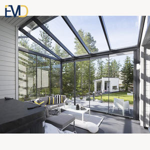 Factory Customized High End Villa Backyard Modern Aluminium Glass House Winter <b>Garden</b> Sunroom - Product Image 6
