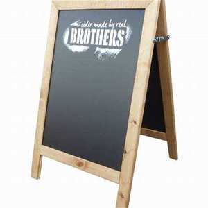 Gỗ phấn một bảng ngoài trời hiển thị thực đơn bảng hiệu vỉa hè bảng đen tự làm bảng - Product Image 3