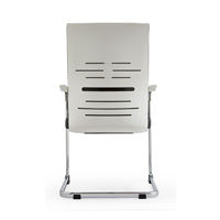 Chaise de bureau en maille, réglable en hauteur, avec support lombaire, base en acier inoxydable, pour bureau, école, hôpital