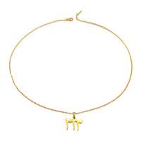 Pendentif Calligraphie Allah 313 en Acier Inoxydable, Bijou de Mode Musulman Arabe Islamique, Collier Cadeau de Ramadan et de l'Aïd, Vente en Gros