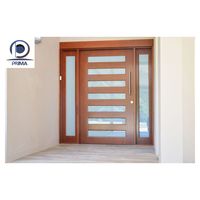 Porte en bois haut de gamme avec panneau décoratif en bois et structure de noyau robuste pour la rénovation résidentielle