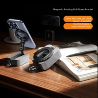 Support de téléphone magnétique multifonctionnel en aluminium portable, idéal pour les voyages, support de bureau, pour avion, suivi intelligent, sans suivi GPS