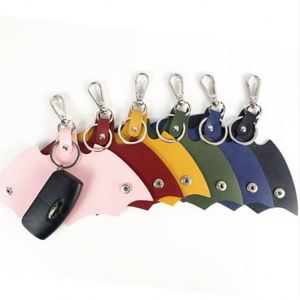 Wholesale Durable Bat Shape PU Leather Keychain Car <b>Key</b> Fob Cover <b>Key</b> <b>Ring</b> Cool Bat <b>Bag</b> Charm for Men Stylish Car <b>Key</b> Pouch - Product Image 1