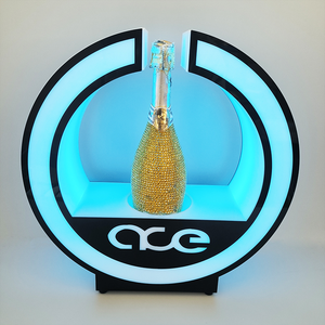Presentadores de botellas LED doradas OEM estilo moderno individual para portabotellas de champán con estantes de exhibición VIP para discotecas - Product Image 6