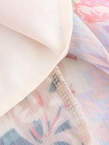 ZAJIA2025 nuovo <span class=keywords><strong>abito</strong></span> da donna Casual da donna in tessuto con colletto rialzato con stampa floreale a maniche lunghe camicette alla moda camicie - Product Image 6