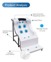 Chaise de Massage Spa 12 Jets, pour piscine extérieure et intérieure