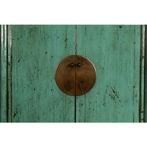 Chinese Antique Hand Painted <strong>Rustic</strong> Wooden Wedding <strong>Wardrobe</strong> - Product Image 3