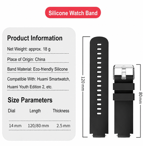 <span class=keywords><strong>Correa</strong></span> de Reloj Cómoda de Silicona con Hebilla de Acero Inoxidable para Reloj Inteligente <span class=keywords><strong>Amazfit</strong></span> Verge/Angle/<span class=keywords><strong>Lite</strong></span>, <span class=keywords><strong>Correa</strong></span> de Repuesto - Product Image 3