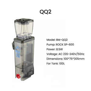 <span class=keywords><strong>Bubble</strong></span> <span class=keywords><strong>Magus</strong></span> QQ Series QQQ2 Écumoire d'aquarium marin Écumoire de protéines interne d'aquarium pour réservoir de corail d'eau salée - Product Image 5