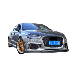ชุดเสริมกันชนหน้าคาร์บอนไฟเบอร์ สำหรับ Audi RS3 รุ่นใหม่ ZNDR พร้อมลิ้นกันชนหน้าและดิฟฟิวเซอร์ สปอยเลอร์ ปี 2017-2024 - Product Image 1