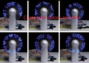 Wholesale Mini <b>Night</b> <b>Light</b> Handheld Fan Led <b>Lights</b> Flexible LED Cooler Desktop Cooling Gift Characters Messages Word I Love You - Product Image 2